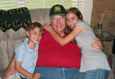 Charley with youngsters