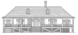 Magnolia Mound, West Elevation