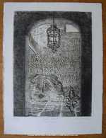 Creole Retreat: New Orleans French Quarter Etching by H. H. Mitchell