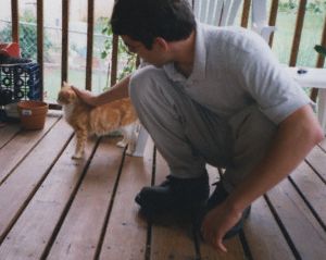 David Mitchell and Minnie