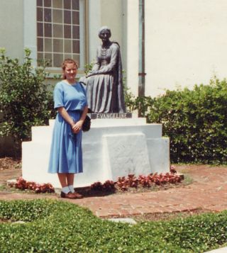 Evangeline sculpture