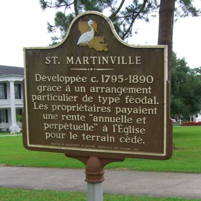 St. Martinville historical marker