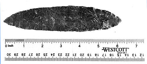 Native American stone point