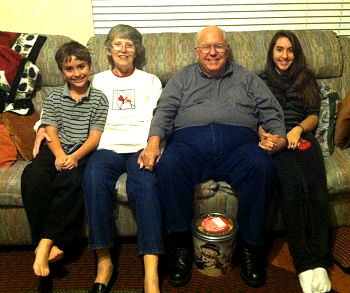 Charley and Karen with youngsters